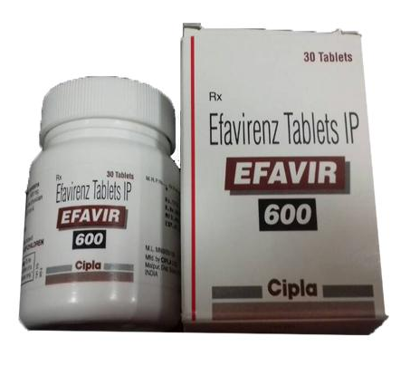Efavirenz Tablets - 600 mg Dosage in 30 Tablet Box | Anti-Bacterial Function, Recommended for Doctors