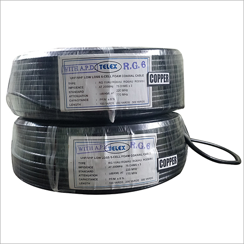 RG 6 Telex Copper Coaxial Cable