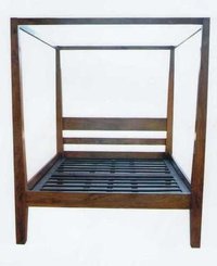 Brown And Black Khama Poster Bed