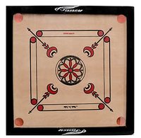 Wooden Carrom Board - 26x26 Inch, High Grade Plywood & Hardwood | Durable, Smooth Playing Surface, Prevents Warping, For 4 Players