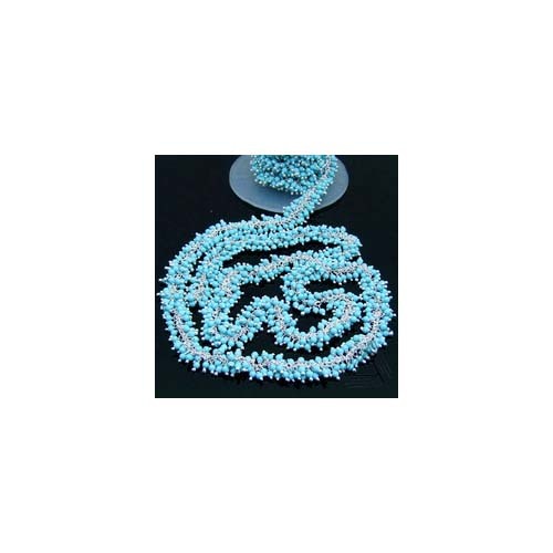 Gemstone Beaded Cluster Chain