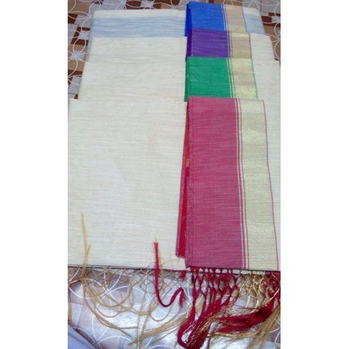 Ladies White Saree