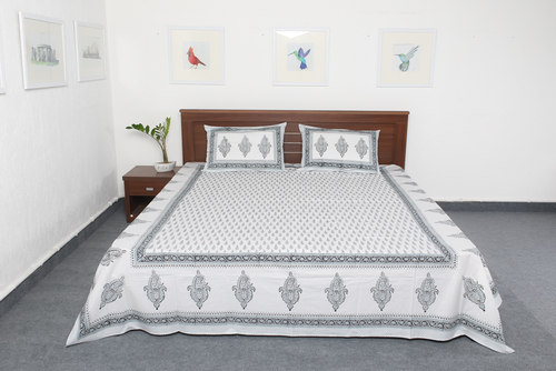 White Pure Cotton Bedsheets