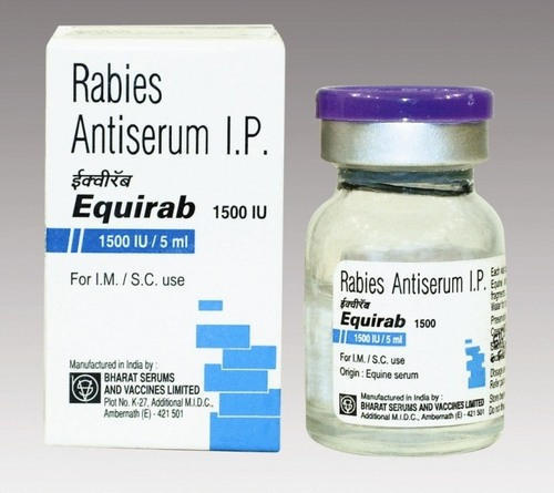 Rabies Antiserum Immunoglobulin Application: As Per Doctor Advise