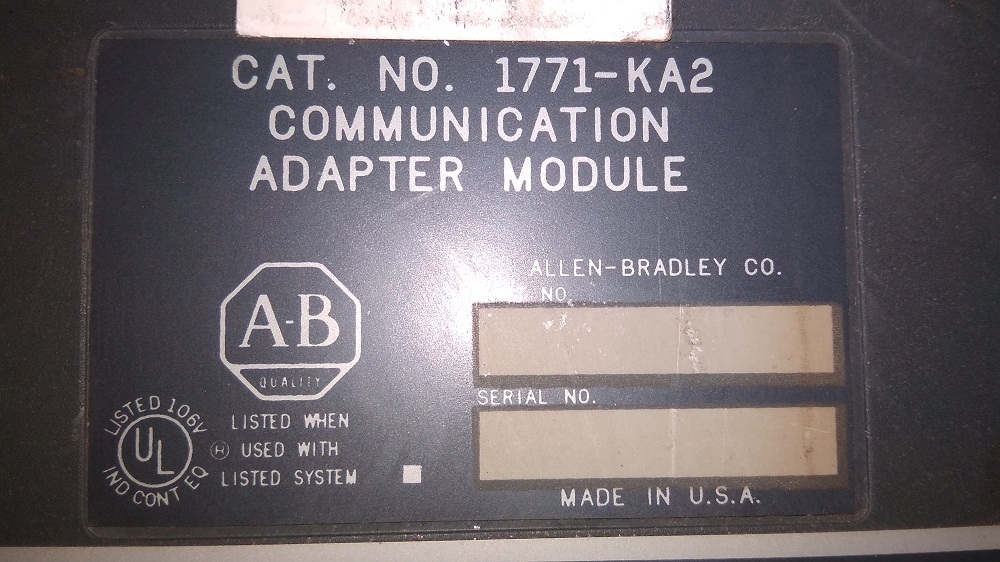 ALLEN BRADLEY COMMUNICATION ADAPTER MODULE