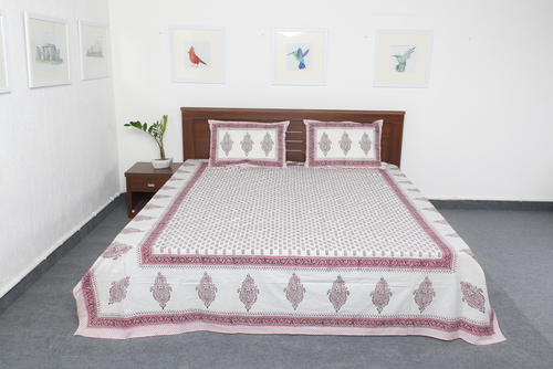 White Pure Cotton Bedsheet