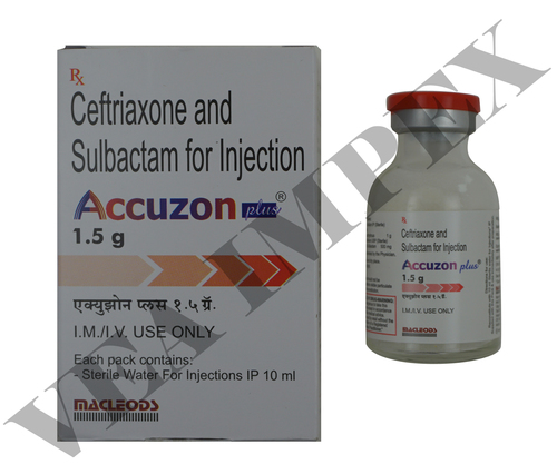 Accuzon 1.5 G(Ceftriaxone Sulbactam Injection) Injection