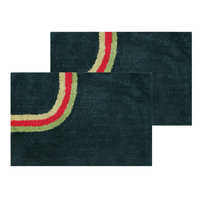 Black And Blue Bath Mat