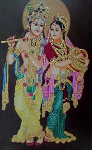 Radha Krishna Virandhaban Painting Medium: Acrylic