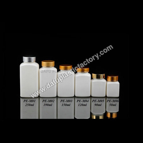 White Oblong Shape Hdpe Pharmaceutical Containers