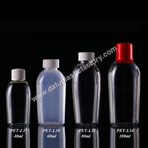 China Manufacturing PET Clear Plastic Bottle For Liquid By DAFU PLASTIC PRODUCTS FACTORY