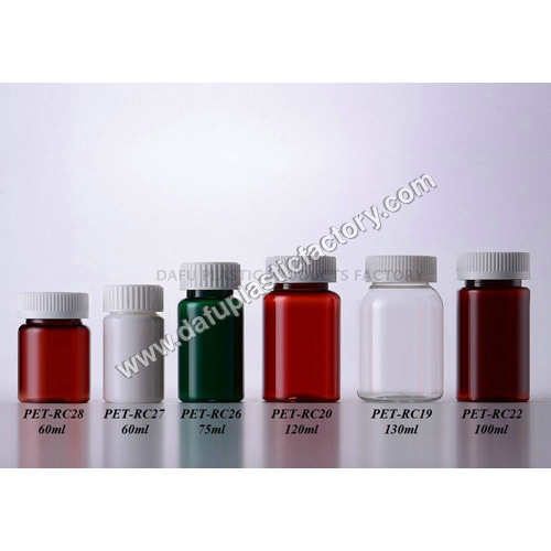 PET Medical Bottle With Child Proof Cap By DAFU PLASTIC PRODUCTS FACTORY