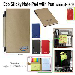 Eco sticky Pad with Pen