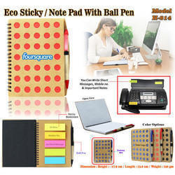 Eco Sticky Momo Pad with Sticky note & Pen