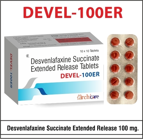Desvenlaxafine Succinate Monohydrate 100mg (ER)