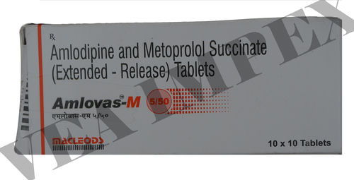 Amlovas M 50(Amlodipine and Metoprolol Tablets)