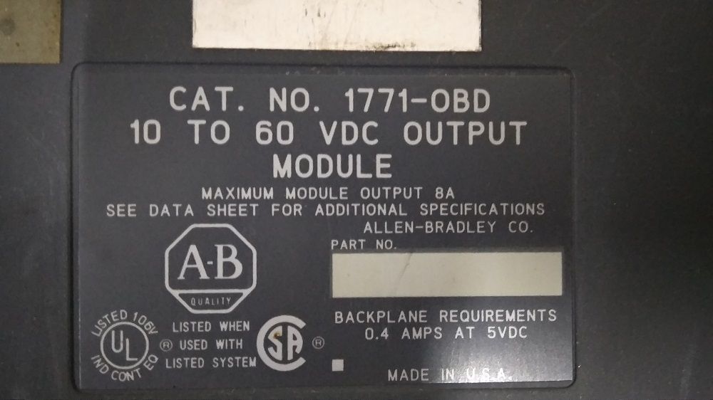 ALLEN BRADLEY OUTPUT MODULE