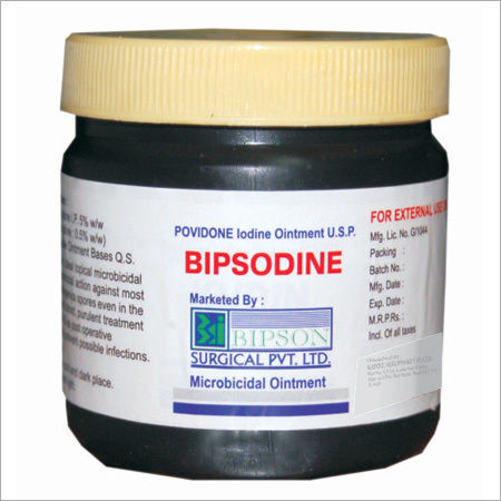 Bipsodine Ointment Jar - Color: Brown