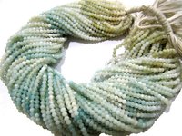 Top Quality Shaded Amazonite Gemstone Round Faceted Beads