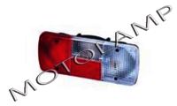 Tail Lamp Tata Super Ace - Polycarbonate & Plastic, 12-35 Volt Voltage, Red & Silver Color | Halogen Bulb Type