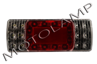 Tail Lamp Leyland Boss - Polycarbonate And Plastic Material, Red Color, 12-35 Volt Halogen Bulb | Durable Design For Enhanced Visibility