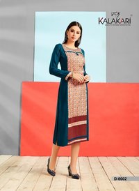 Latest Rayon Printed Kurtis
