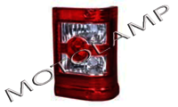 Tail Lamp Bolero Glx - Polycarbonate And Plastic, 12-30 Volt, Red And Silver | Halogen Bulb Type, Durable Body Material