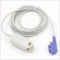 Adult Finger Clip Spo2 Probe Sensor - Color: Grey / Transparent