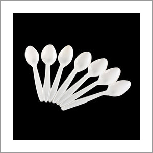 Disposable White Plastic Spoon