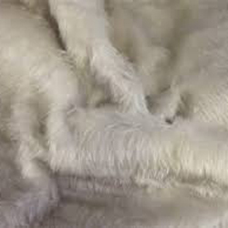 Plain White Fur Fabric