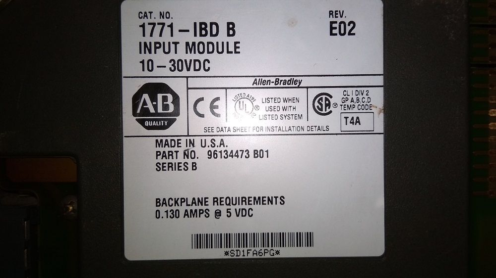 ALLEN BRADLEY INPUT MODULE