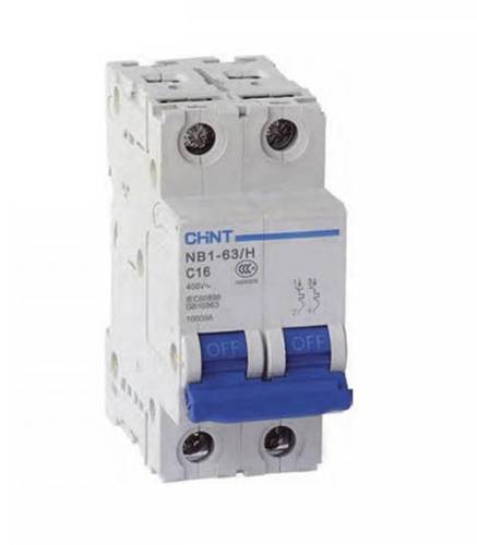 Solar DC MCB 2P 500V 16A/20A/32A Chint - XLPE Material, 2 Poles, C Release Type (7~10)In | Over-load & Short-Circuit Protection, IP16 Rated