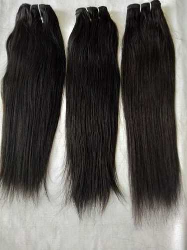 No Shedding No Tangle Thick End Straight Hair Weft Indian Straight Hair