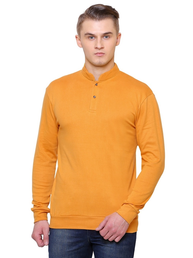 Yellow Men'S Full Sleeve T-Shirt