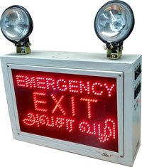 INDUSTRIAL EMERGENCY LIGHT WITH EMERGENCY EXIT AVASARA  VALI SIGN