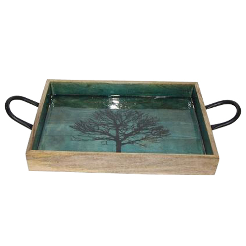 Wood Printed Tray