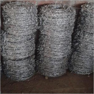 Barbed Wire - Steel Material, Rigid Design and Easy Installation | Silver Color and Pointed Edges