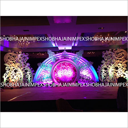 Hindu Reception Stage Decor for Marriage