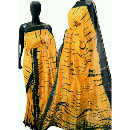 Linen by linen hand print saree