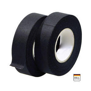 Nylon & Cotton Tapes - 25-50mm Width, 10-50m Length, Black | Rubber Adhesive, Strong Hold, Durable, Versatile Use