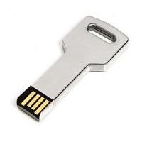 Single Color Metal Key Usb Flash Drive - 64gb To 2gb Capacities, Usb 2.0 Compatibility, Shock Resistant, Data Retention Up To 10 Years, Password Protection, Auto-run Feature, 1 Year Warranty
