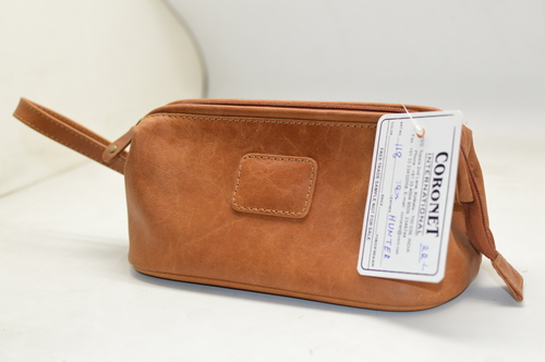 Customized Unisex Leather Toilet Bag