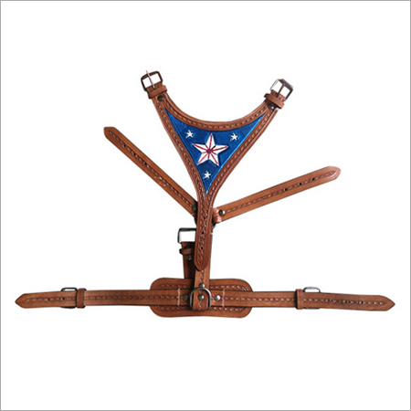 Premium Tooled Leather Dog Harness