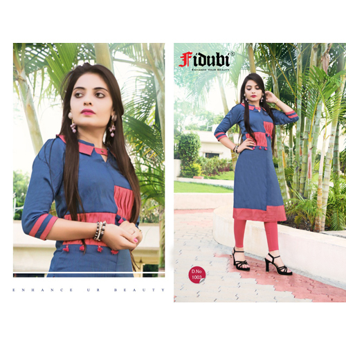 Ladies Pom Pom Casual Wear Kurtis
