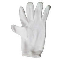 Hand Knitted Gloves - Cotton, Multiple Sizes, White | Breathable Texture, Comfortable Fit, Ideal For Minimal Protection