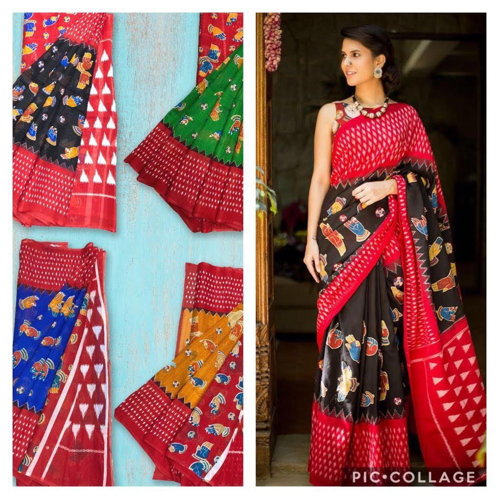 Printed Bhagalpuri Saree
