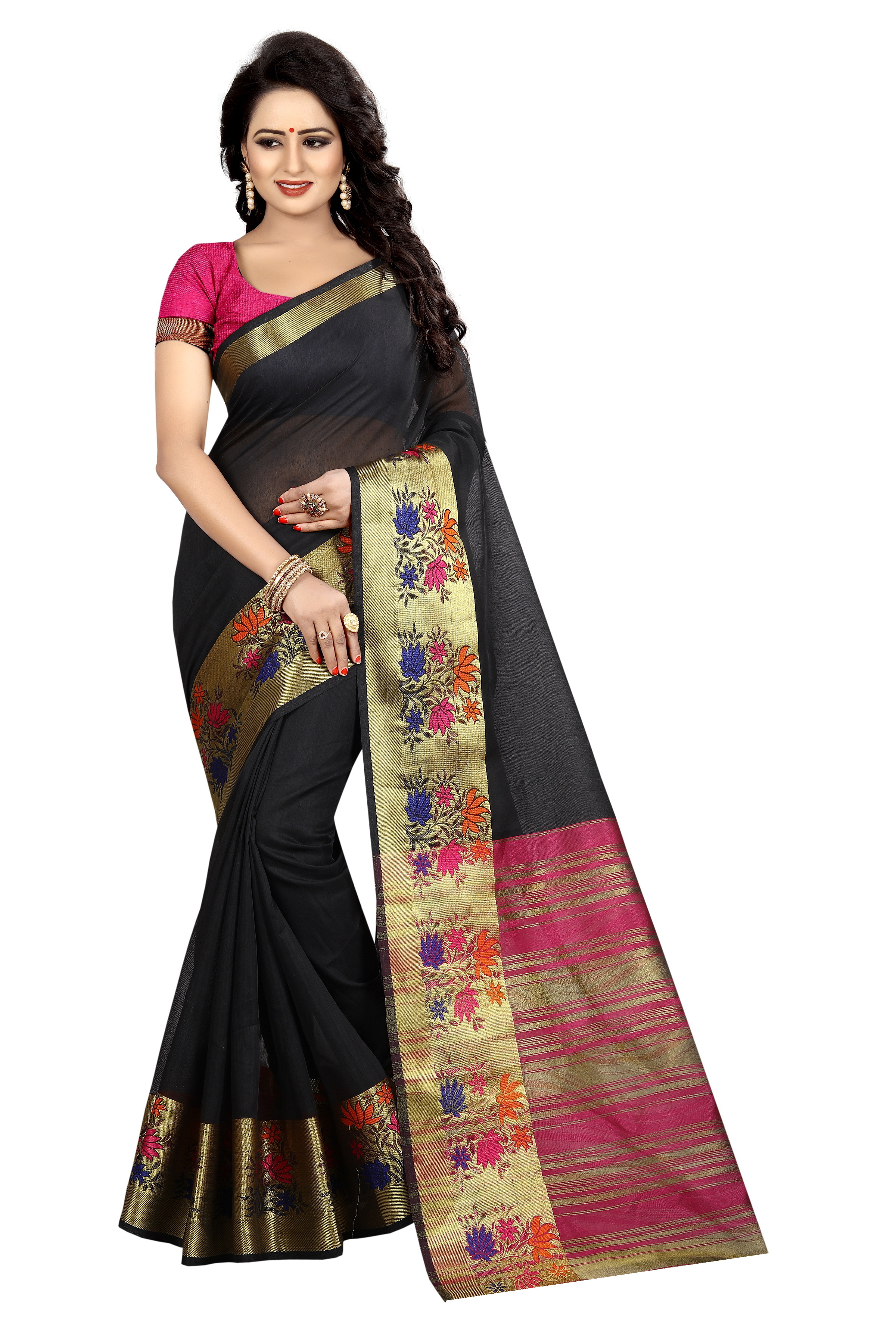 New fancy Cotton Silk Saree