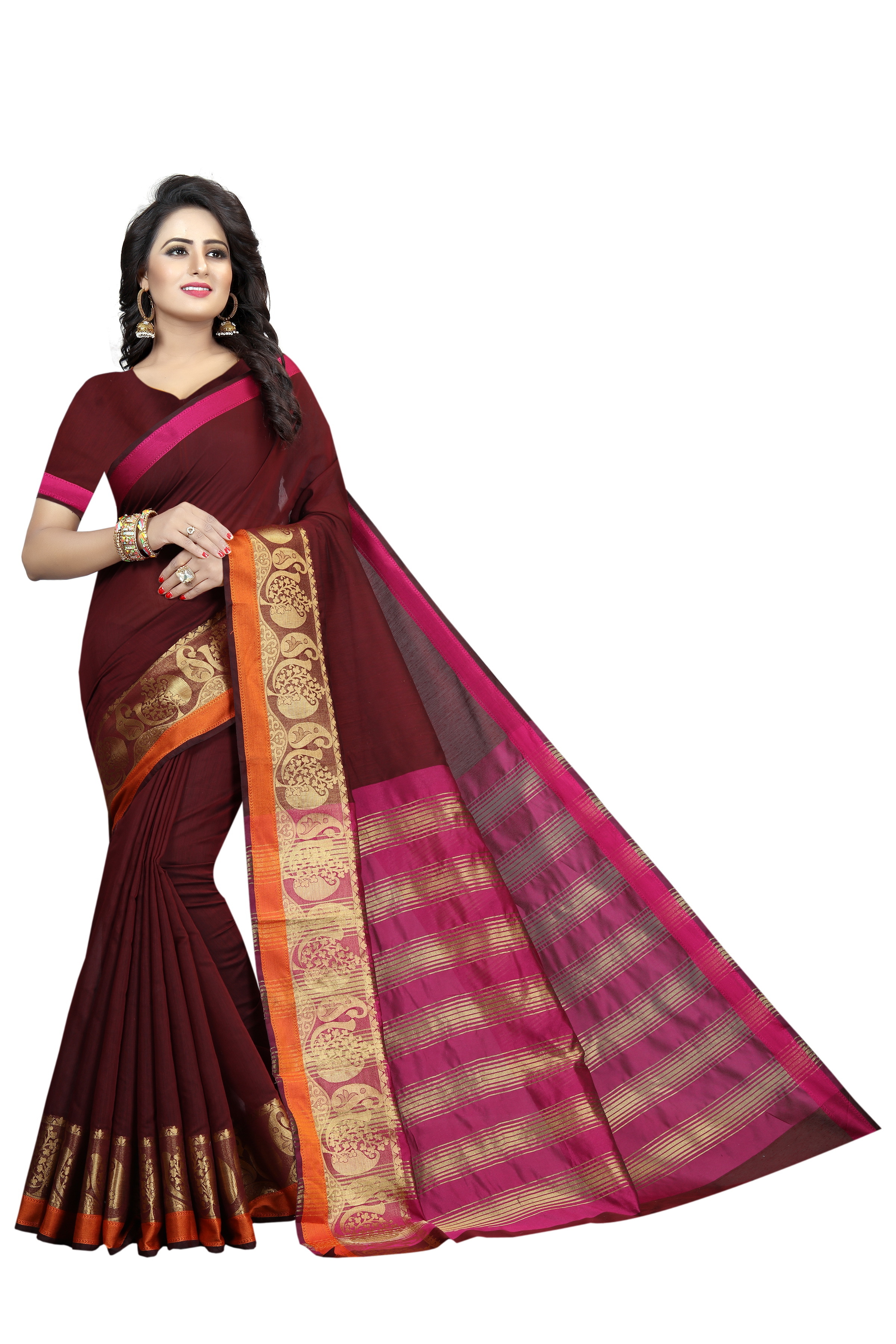 New fancy Cotton Silk Saree