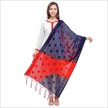 Casual Wear Duppata With Jhalar/ Tessals