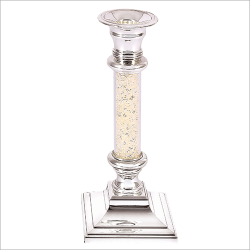 Silver Decorative Candle Stand